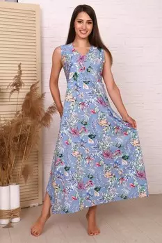 Платье трикотажное Дуня (голубое) рр