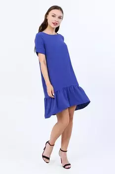 Платье трикотажное Дуняша (синее)