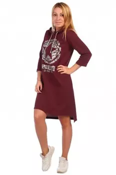 Платье трикотажное Джэки (бордовое) рр