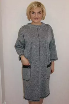 Платье трикотажное Джанет (серое) рр