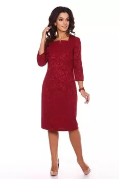 Платье трикотажное Джазмин (красное)