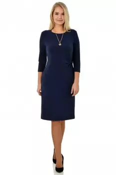 Платье трикотажное Джейнл (синее)