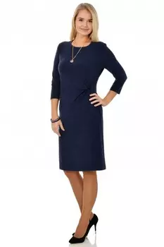 Платье трикотажное Джейнл (синее) рр