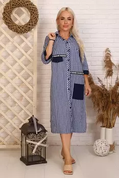 Платье трикотажное Джемини (синее)