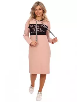 Платье трикотажное Джемма (бежевое) рр