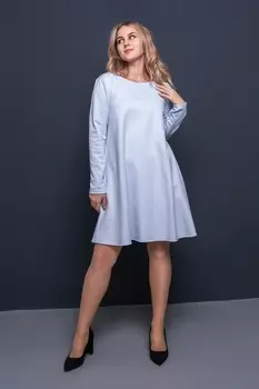 Платье трикотажное Джерси (голубое)