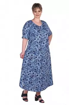 Платье трикотажное Джолин (синее) рр