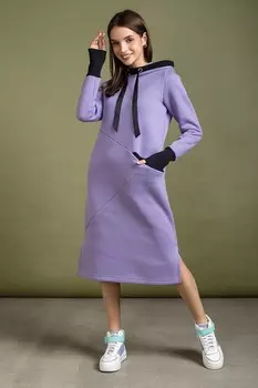 Платье трикотажное Джозетта (сиреневое)