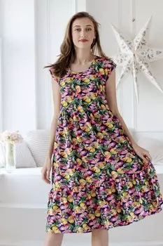 Платье трикотажное Джустина (бабочки) рр