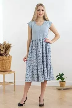 Платье трикотажное Джустина (серое) рр