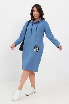 Платье трикотажное Еннафа (синий)