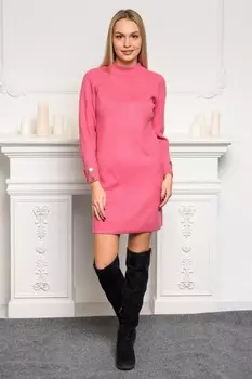 Платье трикотажное Ева (розовое)