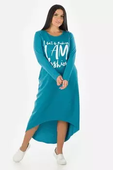 Платье трикотажное Евдокия (голубое)