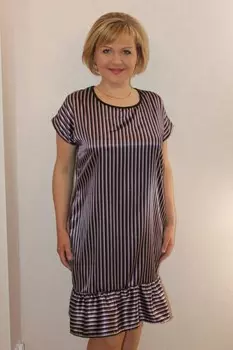 Платье трикотажное Феллина (полоска)