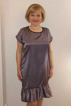 Платье трикотажное Феллина (полоска) рр