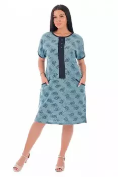 Платье трикотажное Феодосия (индиго)