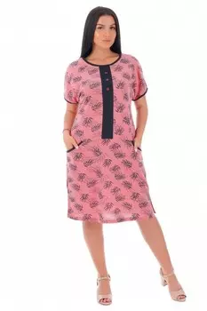 Платье трикотажное Феодосия (коралловое)