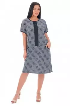 Платье трикотажное Феодосия (синее)