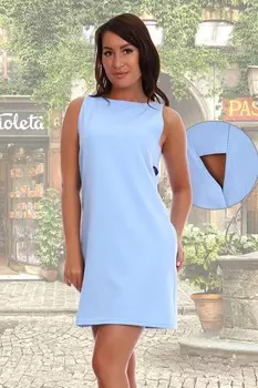 Платье трикотажное Фиби (голубое) рр
