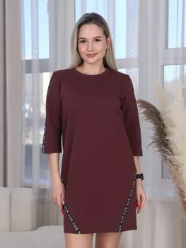 Платье трикотажное Флоренси (кофейное)