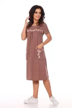 Платье трикотажное Франкет (шоколадное) рр