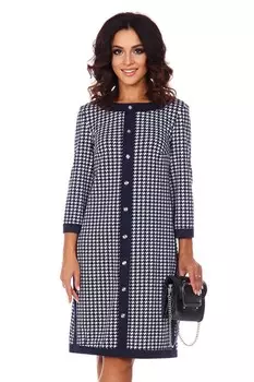 Платье трикотажное Франсуаза (синее)