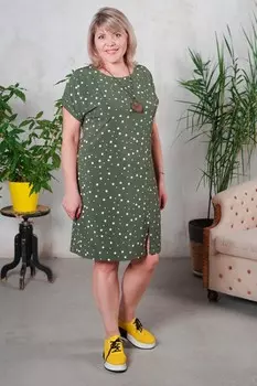 Платье трикотажное Фрид (зеленое) рр