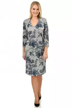 Платье трикотажное Гертруда (цветы) рр