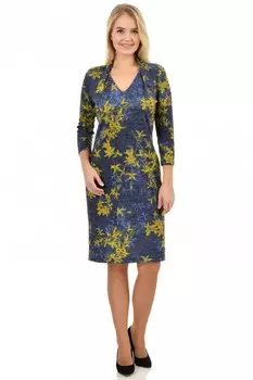 Платье трикотажное Гертруда (веточки) рр