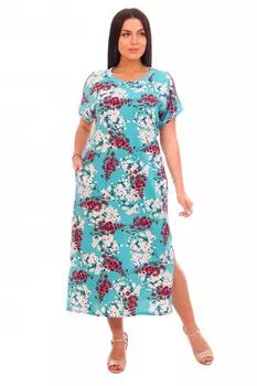 Платье трикотажное Гликерия (ментоловое) от