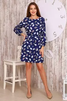 Платье трикотажное Гордета (синее)