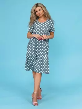 Платье трикотажное Гульмира (серое)