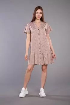 Платье трикотажное Гульшат (бежевое)