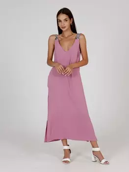 Платье трикотажное Хариса (пудровое)