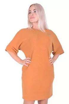 Платье трикотажное Хатидже (горчичное) рр