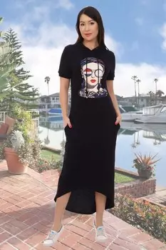 Платье трикотажное Хиппи