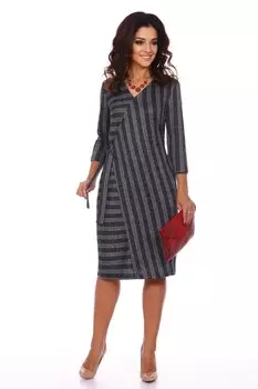 Платье трикотажное Иллария (серое)