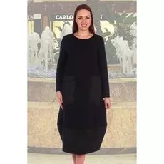 Платье трикотажное Иллинойс (черное)