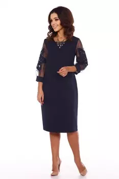 Платье трикотажное Индиана (синее) рр