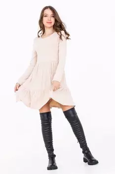 Платье трикотажное Индия (бежевое)