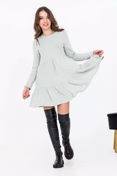 Платье трикотажное Индия (фисташковое)