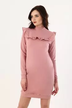 Платье трикотажное Индира (пудровое)