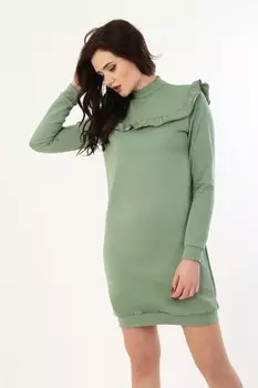 Платье трикотажное Индира (зеленое)