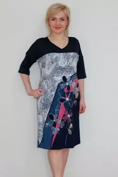 Платье трикотажное Индж (розовое)