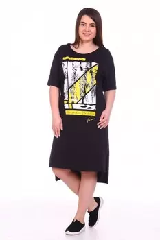 Платье трикотажное Иоанна (абстракция) рр