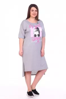 Платье трикотажное Иоанна (серое) рр