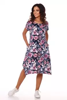 Платье трикотажное Йанна (цветы)