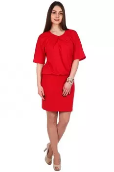 Платье трикотажное Эдит (красное)