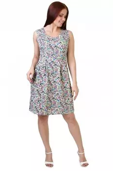 Платье трикотажное Эдна (фиолетово-желтое) рр