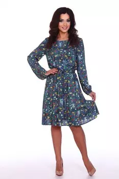 Платье трикотажное Эйдин (цветы) рр